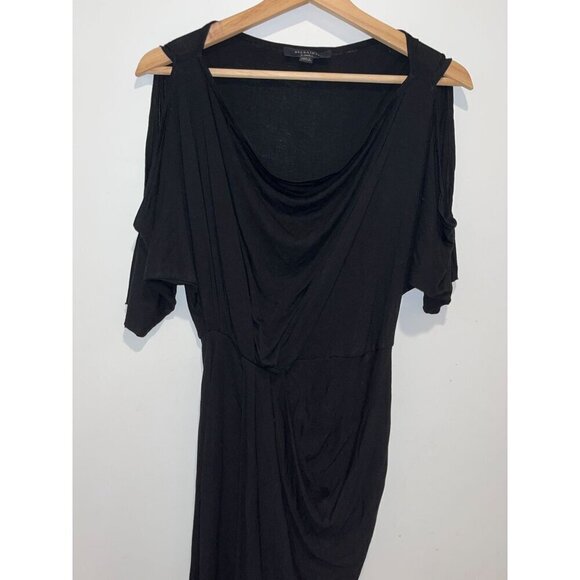 Allsaints Black Sina Midi Dress Women size XS - Picture 2 of 10